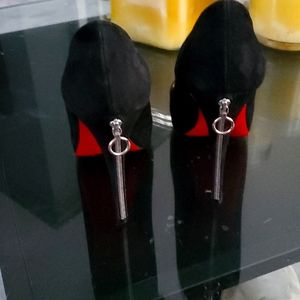 Suede Christian Louboutin high heels